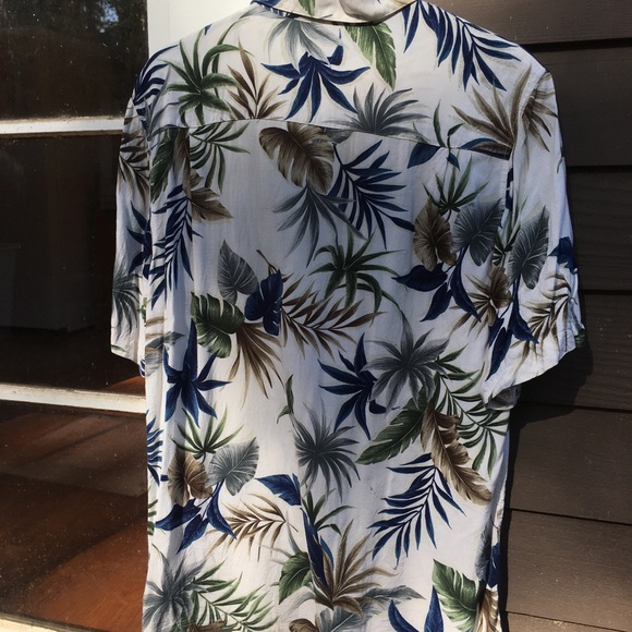 Croft & Barrow Hawaiian Button Down Mens Sz M - Picture 4 of 4